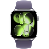 Pametni sat APPLE Watch Series 11 42mm, Silver, Purple Rubber Strap M/L (MEU74ZR