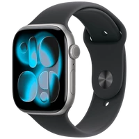 Pametni sat APPLE Watch Series 11 46mm, Grey, Black Rubber Strap M/L (MEV44ZR/A)