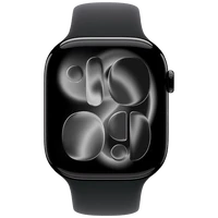 Pametni sat APPLE Watch Series 11 5G 46mm, Black, Black Rubber Strap M/L (MFC44Z