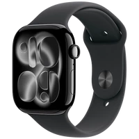 Pametni sat APPLE Watch Series 11 5G 46mm, Black, Black Rubber Strap M/L (MFC44Z