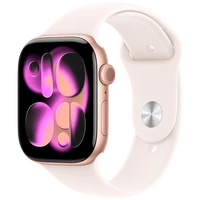 Pametni sat APPLE Watch Series 11 5G 46mm, Gold, Light Pink Rubber Strap S/M (MF