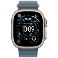 Pametni sat APPLE Watch Ultra 3 49mm, Titanium, Blue Rubber Strap (MEWH4)