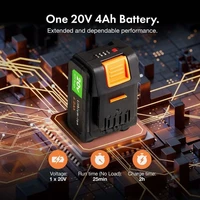 Baterija VONHAUS 20V, litij-ionska, 4Ah, 2x20V