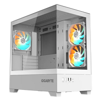 Kućište GIGABYTE C201 PANORAMIC ICE ATX, RGB osvjetljenje, bijelo