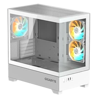 Kućište GIGABYTE C201 PANORAMIC ICE ATX, RGB osvjetljenje, bijelo