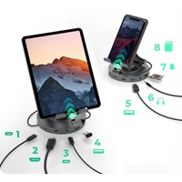 Nosač za tablet ili telefon ICY BOX IB-TH100-DK, rotirajući, s USB-C priključkom