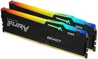Memorija KINGSTON FURY BEAST RGB 32GB (2x16GB), DDR5, 6000MHz, DIMM, RGB