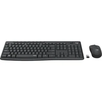 Tipkovnica i miš LOGITECH MK295, bežični, tamnosivi