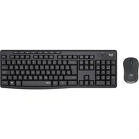 Tipkovnica i miš LOGITECH MK295, bežični, tamnosivi