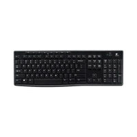 Tipkovnica LOGITECH K270, bežična, Unifying, crna