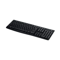 Tipkovnica LOGITECH K270, bežična, Unifying, crna