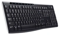 Tipkovnica LOGITECH K270, bežična, Unifying, crna