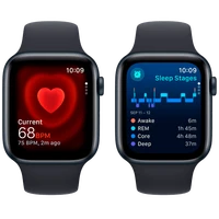 Pametni sat APPLE Watch SE 2023 4G 44mm Black Black Silicone Strap M/L