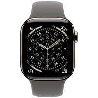 Pametni sat APPLE Watch S11 5G 42mm Natural Titanium Grey Rubber Strap S/M (MF8M