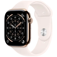 Pametni sat APPLE Watch S11 46mm 5G Gold Titanium Light Pink Rubber Strap M/L (M