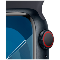 Pametni sat APPLE Watch S9 4G 41mm Black Black Silicone Strap M/L