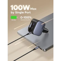 Punjač UGREEN za auto, 145W, s ugrađenim USB-C kabelom
