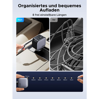 Punjač UGREEN za auto, 60W, s ugrađenim USB-C kabelom