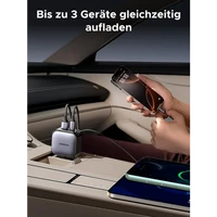 Punjač UGREEN za auto, 60W, s ugrađenim USB-C kabelom