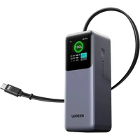 Prijenosna punjiva baterija UGREEN, 20.000mAh, 165W, s pametnim digitalnim zaslonom i ugrađenim kabelom