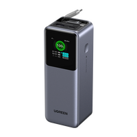 Prijenosna punjiva baterija UGREEN, 20.000mAh, 165W, s pametnim digitalnim zaslonom i ugrađenim kabelom