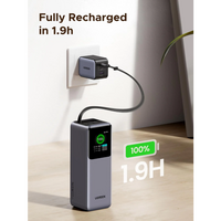 Prijenosna punjiva baterija UGREEN, 20.000mAh, 165W, s pametnim digitalnim zaslonom i ugrađenim kabelom