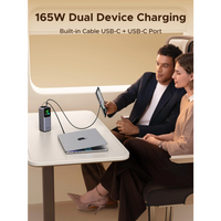 Prijenosna punjiva baterija UGREEN, 20.000mAh, 165W, s pametnim digitalnim zaslonom i ugrađenim kabelom