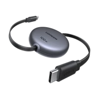 Kabel UGREEN USB-C na USB-C, uvlačivi, 100W, 1m