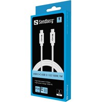 Kabel SANDBERG USB-C > USB-C, USB 3.2 Gen2, PD 100W, 1m