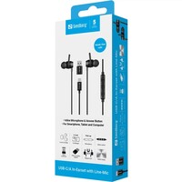 Slušalice SANDBERG USB-C/A, žične, In-ear, s mikrofonom