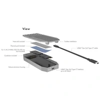 Kućište ICYBOX IB-1919M-C42, za M.2 NVMe SSD, USB4 Gen 3x2