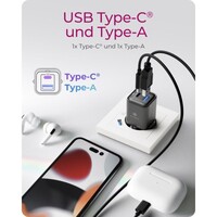 Punjač ICYBOX IB-PS1020-PD, 20 W, USB-A i USB-C