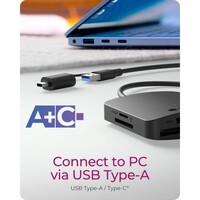 Čitač kartica ICYBOX IB-CR302-CU3, USB 3.0, USB-A i USB-C