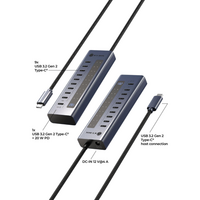 Hub ICY BOX IB-HUB1450-C31, 10-portni, USB-C 3.2