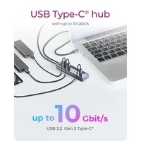 Hub ICY BOX IB-HUB1450-C31, 10-portni, USB-C 3.2