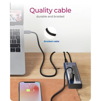 Hub ICY BOX IB-HUB1450-C31, 10-portni, USB-C 3.2
