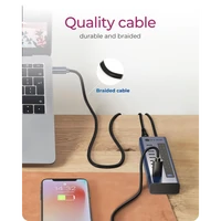 Hub ICY BOX IB-HUB1450-C31, 10-portni, USB-C 3.2