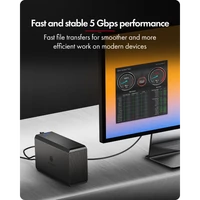 RAID sustav ICYBOX IB-RD3720-CU3, za 2x 3.5"/2.5" SATA HDD/SSD, RAID prekidač