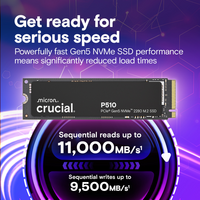 SSD disk 2TB, CRUCIAL P510, M.2 2280, PCIe Gen5, NVMe