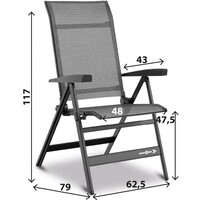 Kamperska stolica BRUNNER Travelounger Air M