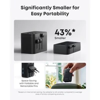 Putni adapter ANKER Nano 5-in-1, 20 W, crni