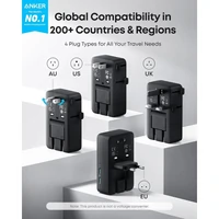 Putni adapter ANKER Nano 5-in-1, 20 W, crni