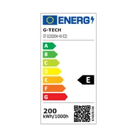 LED reflektor GTV G-TECH, 200 W, 18000 lm, 4000K, IP65, 120°, crni