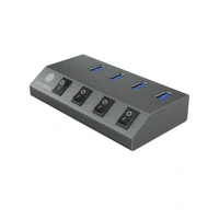 USB hub ICY BOX IB-HUB1405, 4 porta USB-A, s prekidačima