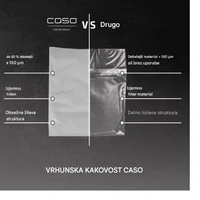 Set folija CASO za vakuumiranje, 5 kom, 16x23cm/20x30cm/30x40cm
