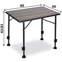 Kamp stol BRUNNER Linear Greywood 80, sivo crni