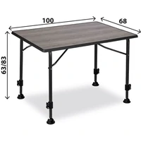 Kamp stol BRUNNER Linear Greywood 100, sivo crni