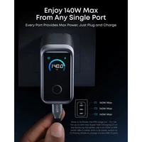 Punjač ANKER Prime, 160 W, GaN, 3 porta, Smart Display, crni