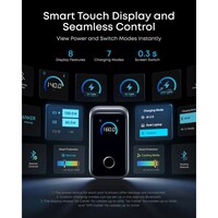 Punjač ANKER Prime, 160 W, GaN, 3 porta, Smart Display, crni