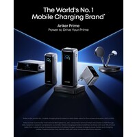 Punjač ANKER Prime, 160 W, GaN, 3 porta, Smart Display, crni